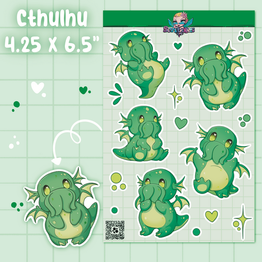 Cthuhlu Sticker Sheet