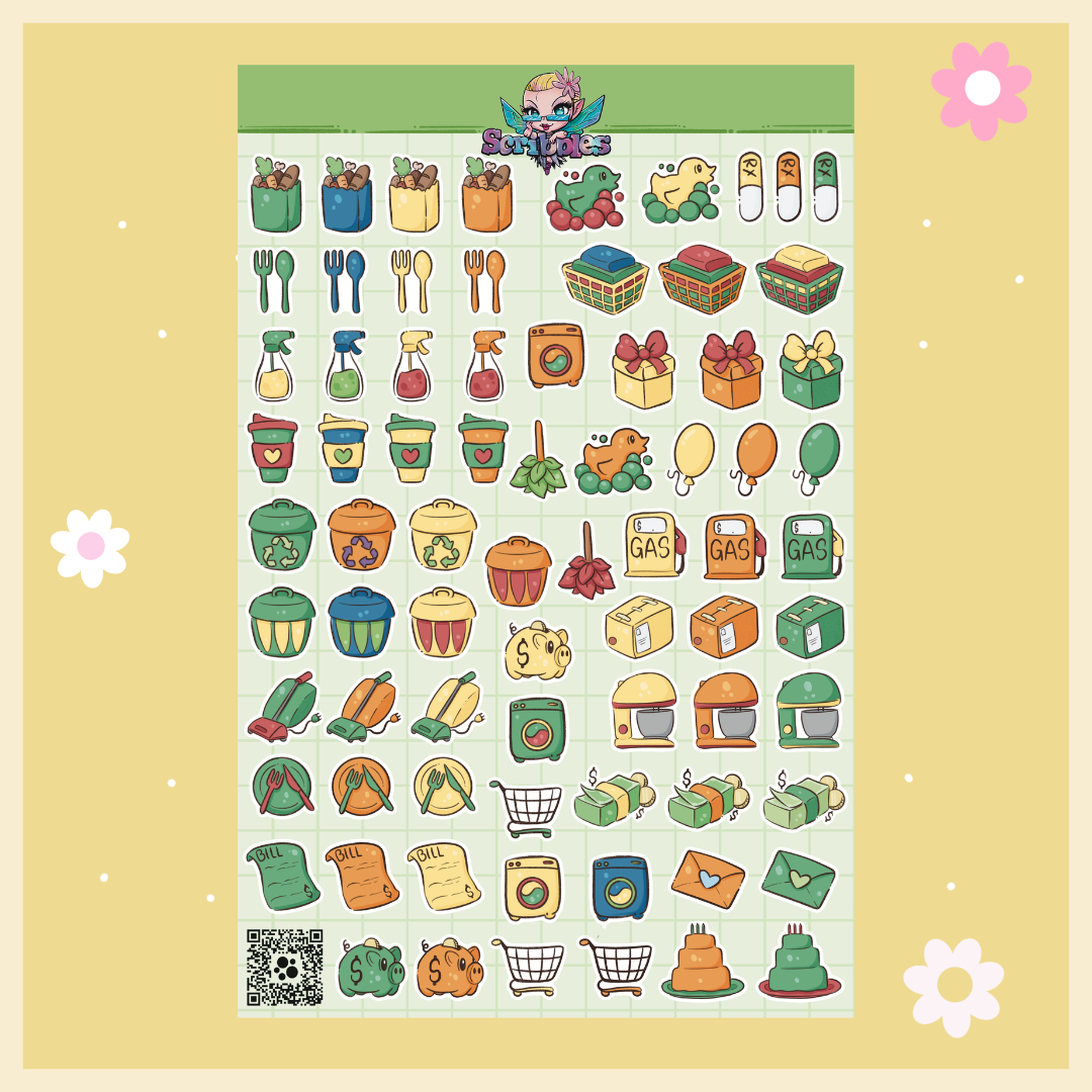 December Autumn Leaves Sticker Sheet Kit & Individual Sheets