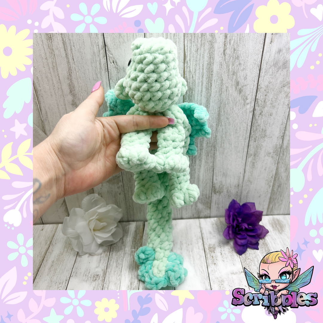 No Sew Dragon Snuggler Plush Pattern PDF