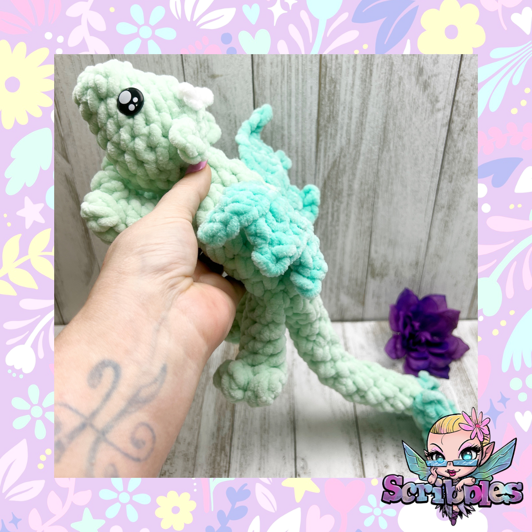 No Sew Dragon Snuggler Plush Pattern PDF