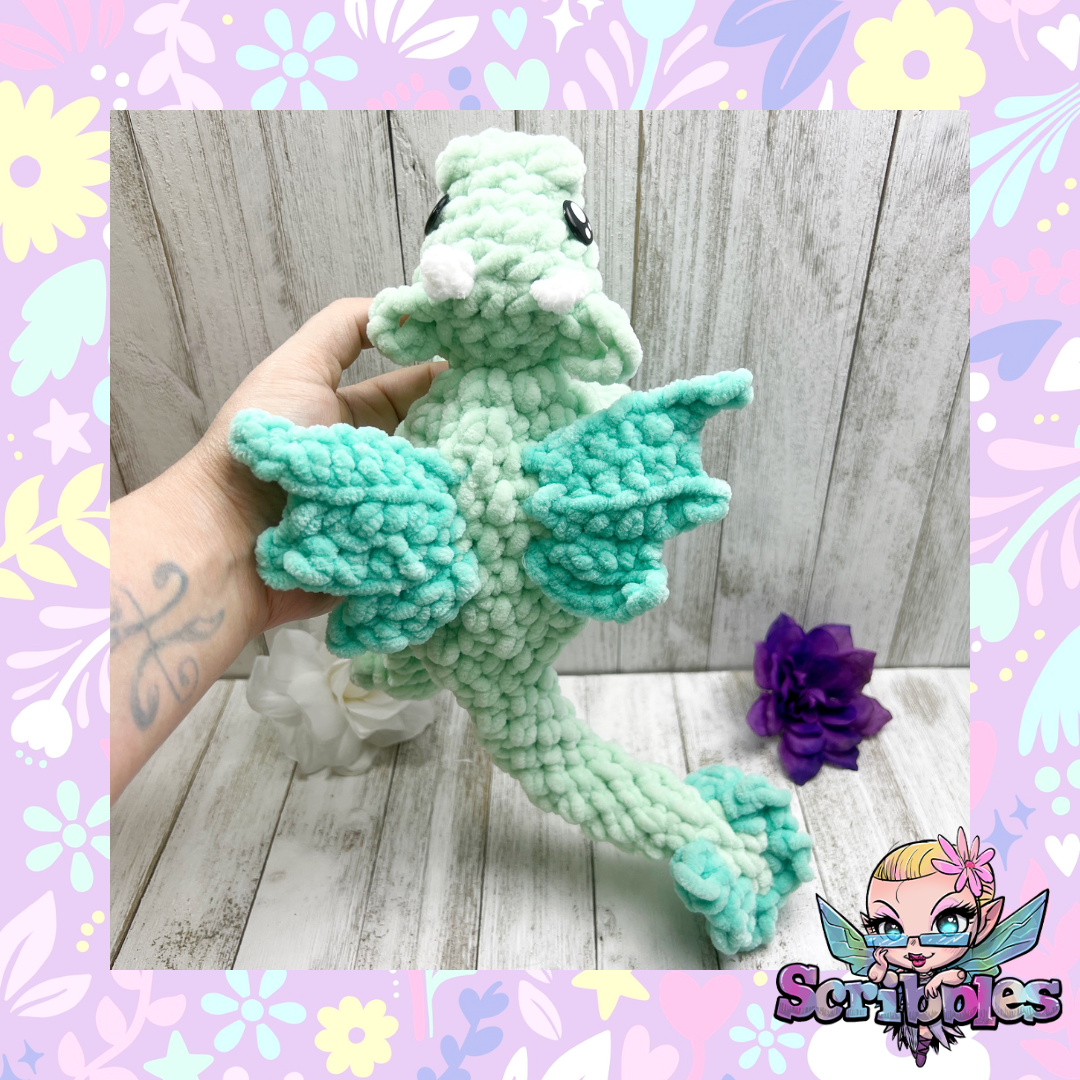 No Sew Dragon Snuggler Plush Pattern PDF