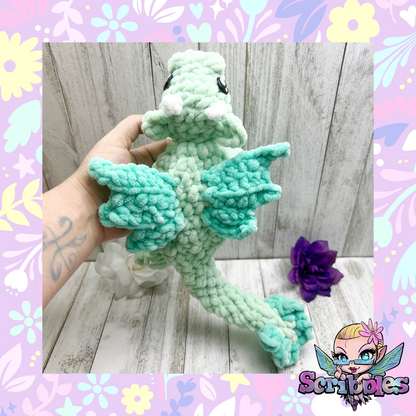 No Sew Dragon Snuggler Plush Pattern PDF