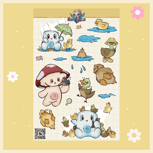 Ducks & Puddles Sticker Sheet