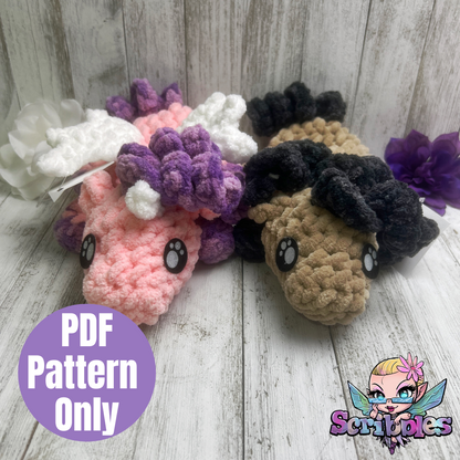 Horse/ Unicorn Snuggler No Sew Crochet Pattern PDF