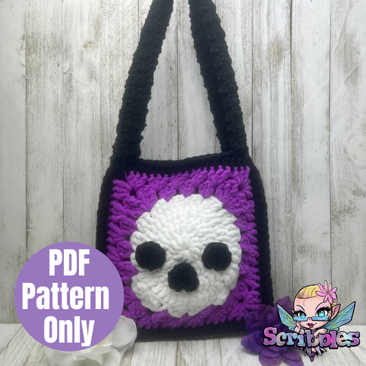 Skull Hand Bag Crochet Pattern PDF