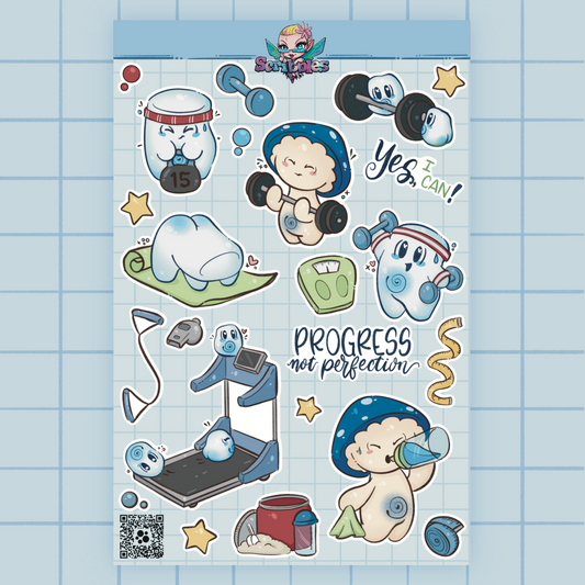 Fitness / Workout Sticker Sheet