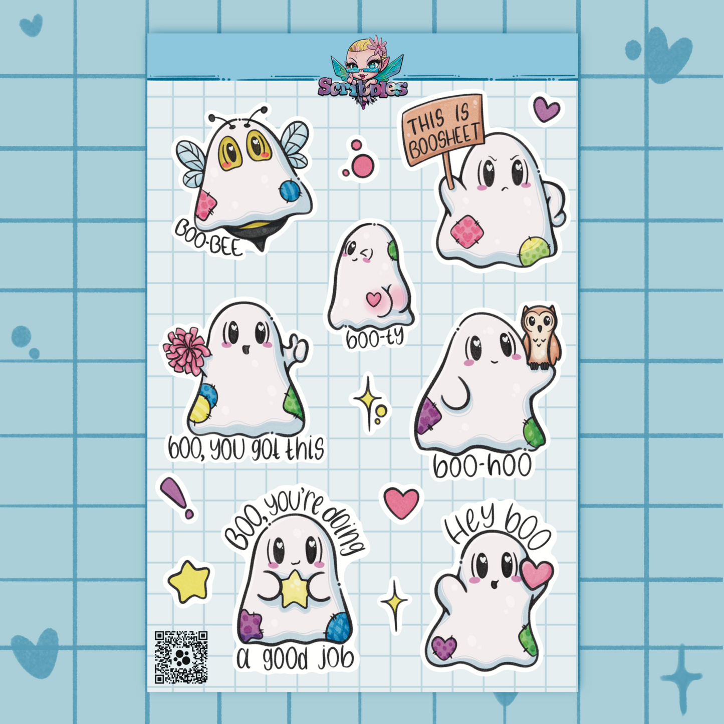 Ghost Sayings Sticker Sheet
