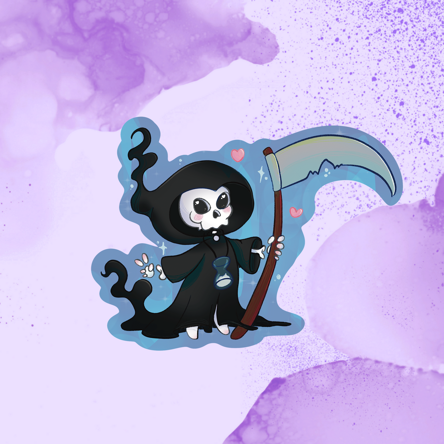 Blue Death | Grim Reaper | Vinyl Sticker