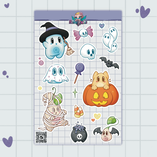 Halloween Costumes Sticker Sheet