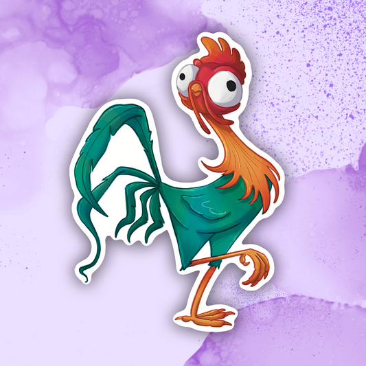 Hei Hei Fan Art Sticker