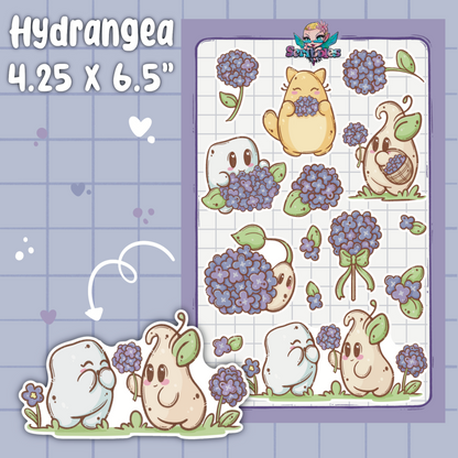 Hydrangeas Sticker Sheet