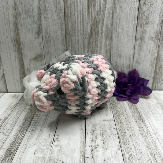 Pink and Gray Pig Plush | Ready to Ship