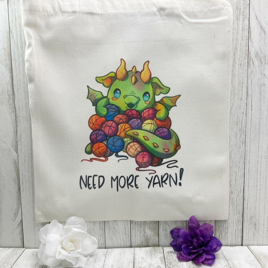 Need More Yarn Dragon Tote