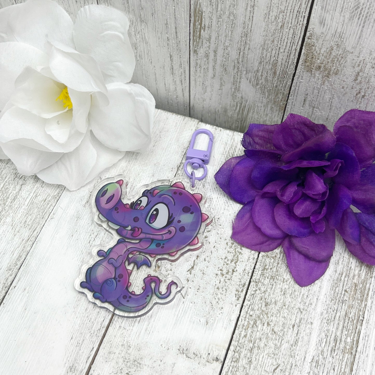 Ducky Dragon Acrylic Keychain