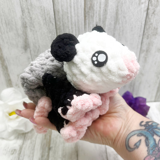 No Sew Mini Opossum Snuggler Plush Pattern PDF