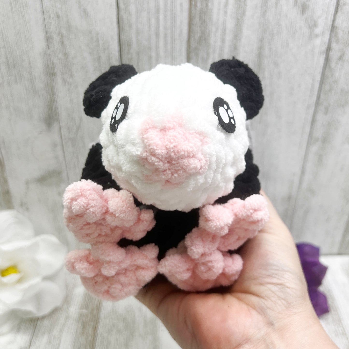 No Sew Mini Opossum Snuggler Plush Pattern PDF