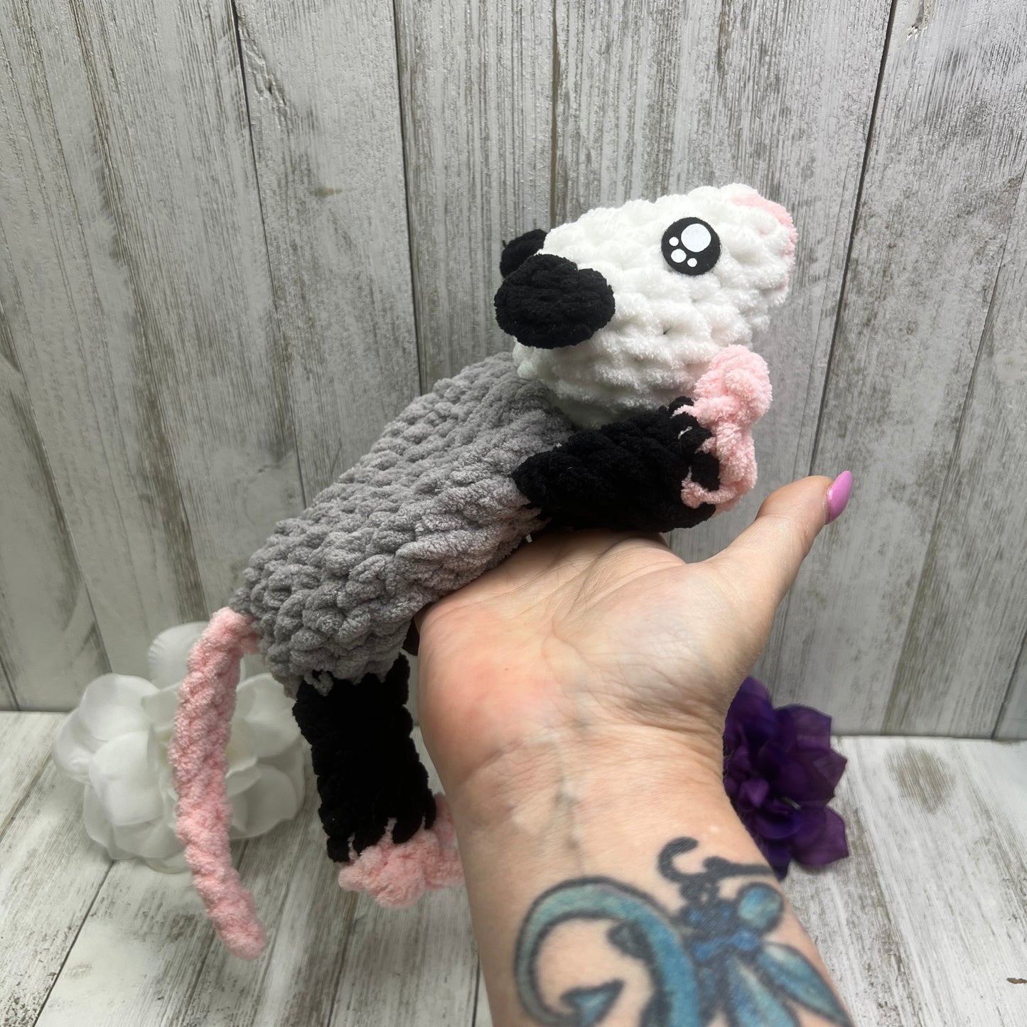 No Sew Mini Opossum Snuggler Plush Pattern PDF