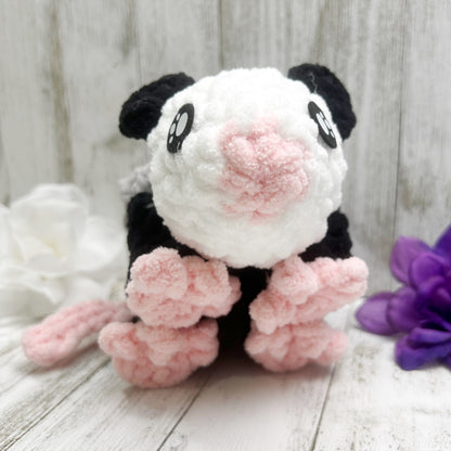 No Sew Mini Opossum Snuggler Plush Pattern PDF
