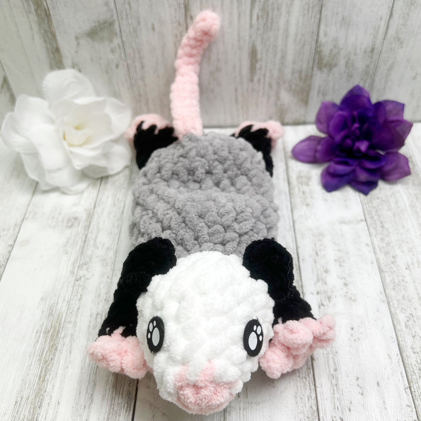 No Sew Mini Opossum Snuggler Plush Pattern PDF