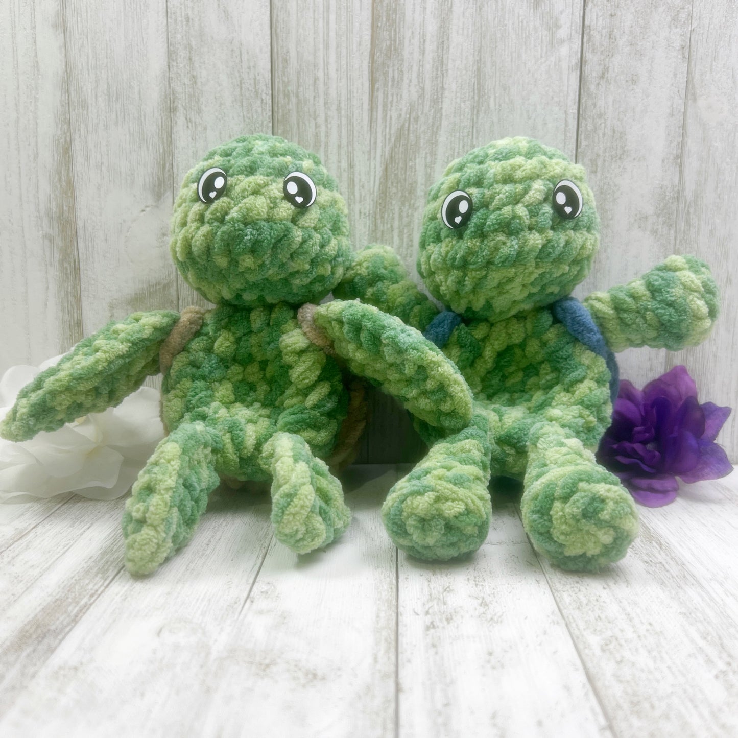 No Sew Mini Land & Sea Turtle Snuggler Pattern PDF