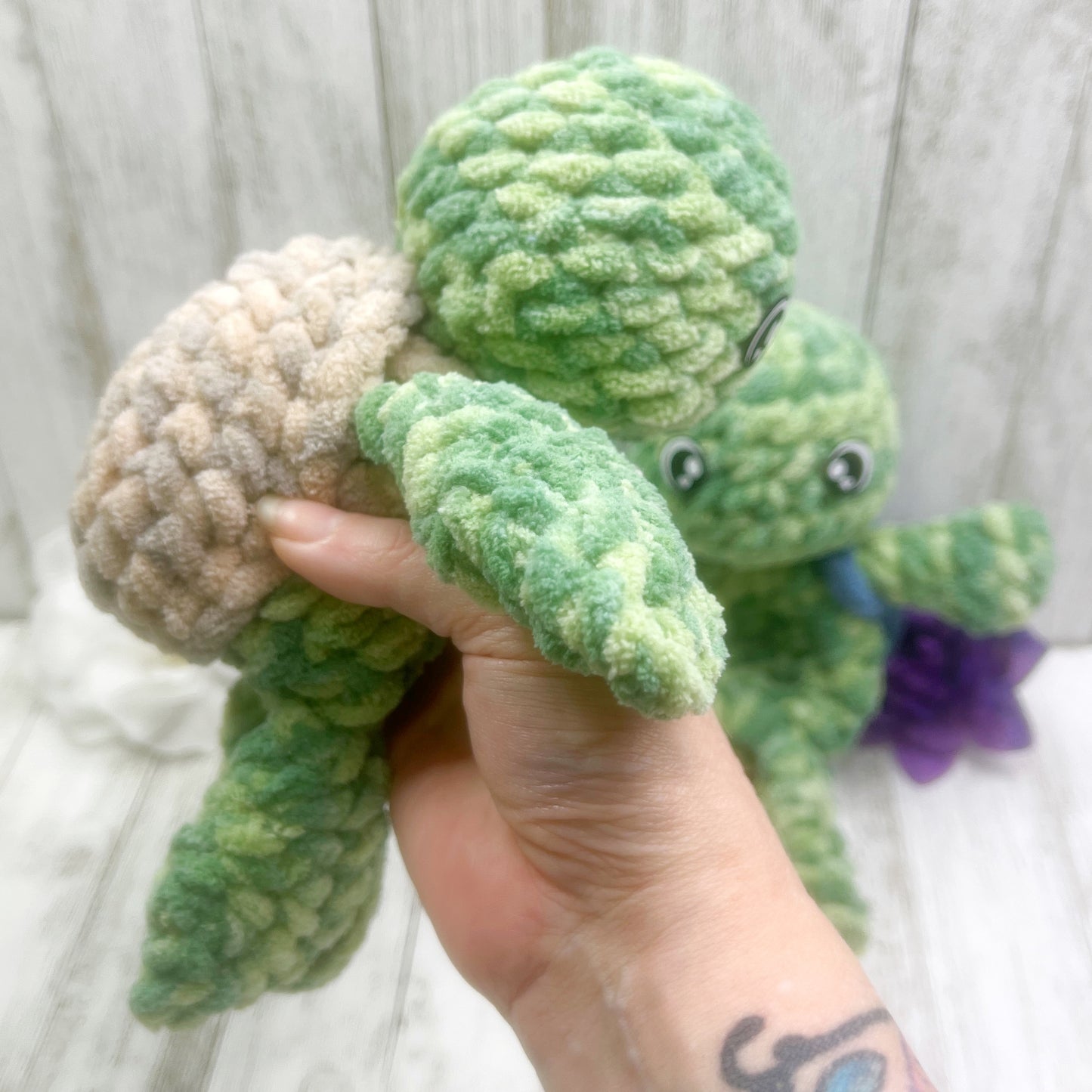 No Sew Mini Land & Sea Turtle Snuggler Pattern PDF