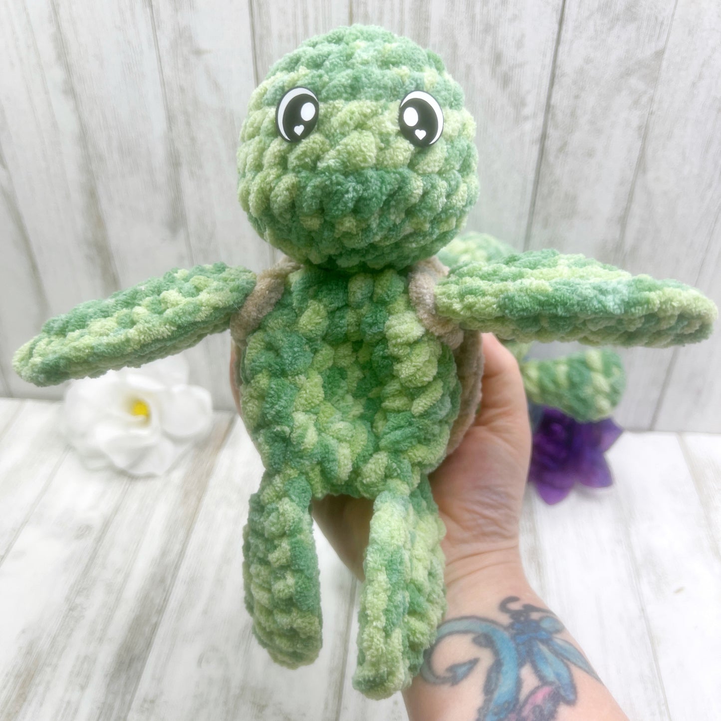 No Sew Mini Land & Sea Turtle Snuggler Pattern PDF