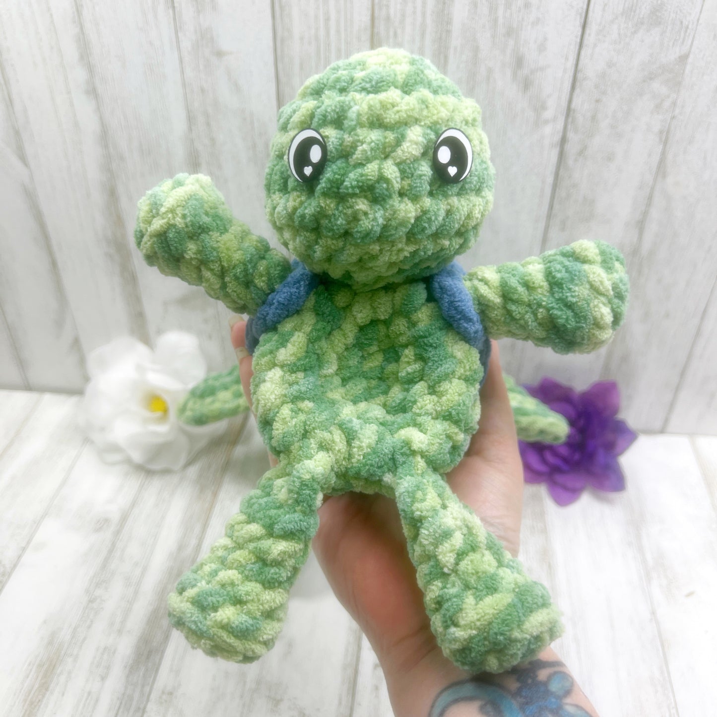 No Sew Mini Land & Sea Turtle Snuggler Pattern PDF