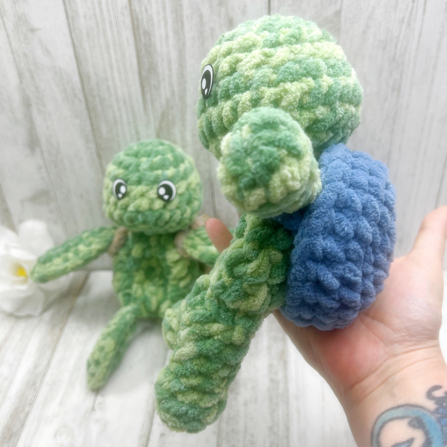 No Sew Mini Land & Sea Turtle Snuggler Pattern PDF