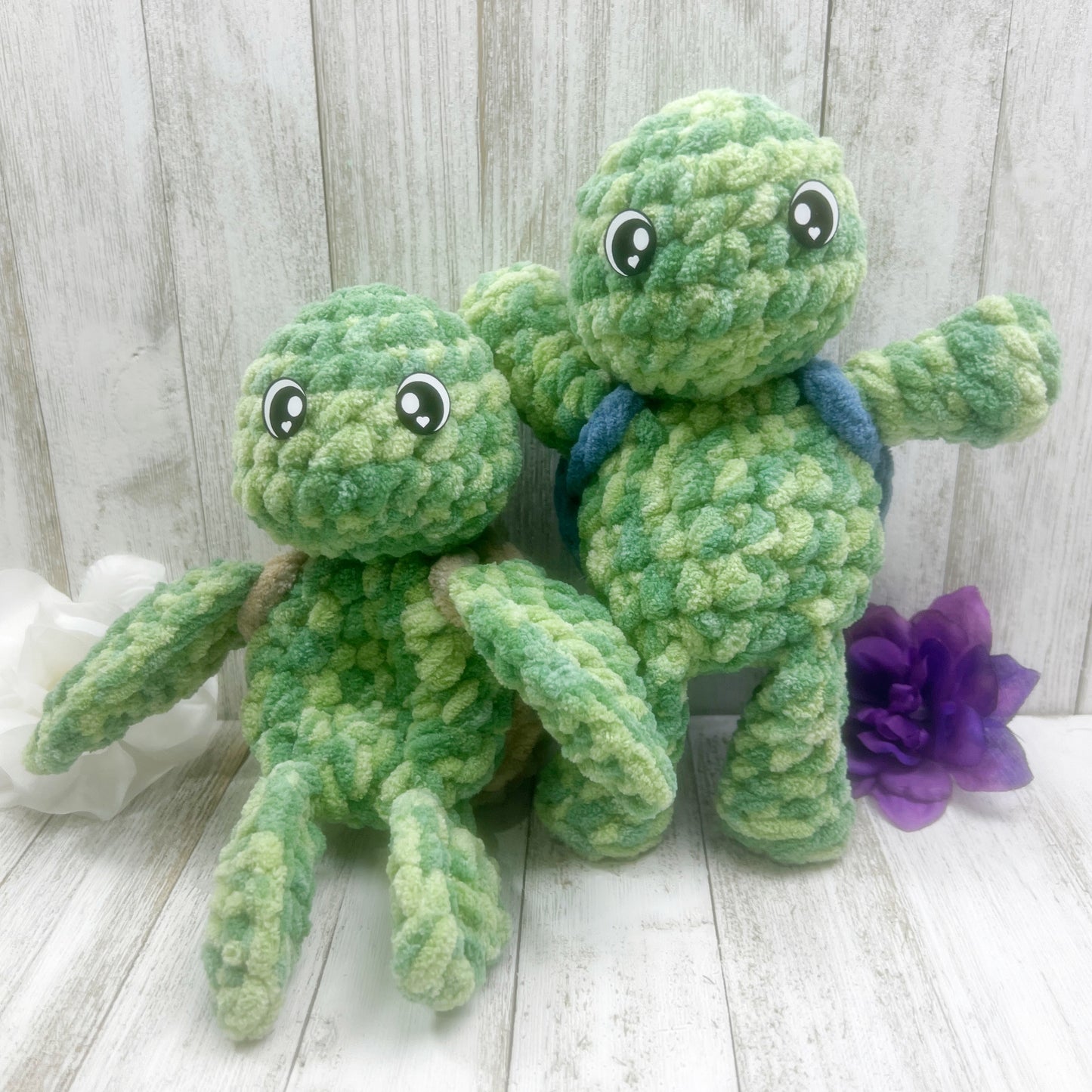 No Sew Mini Land & Sea Turtle Snuggler Pattern PDF