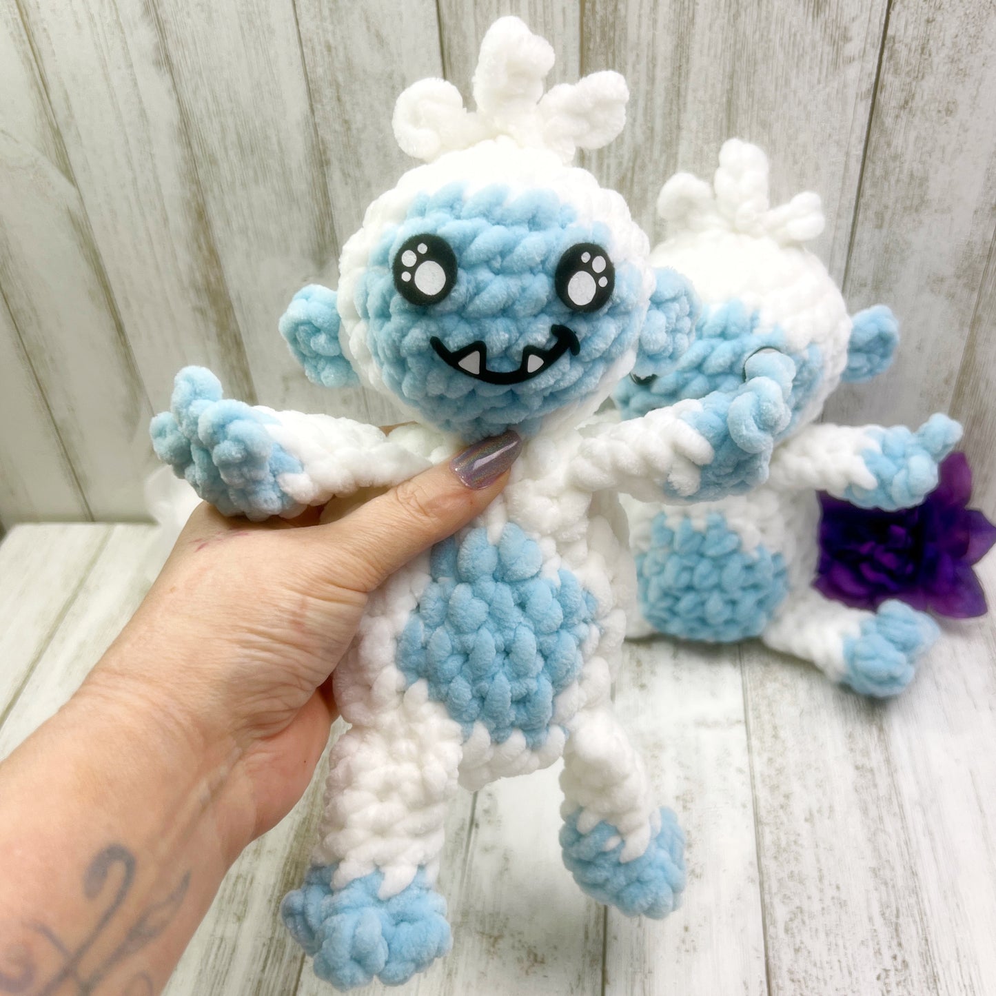 No Sew Mini Yeti Snuggler Pattern PDF