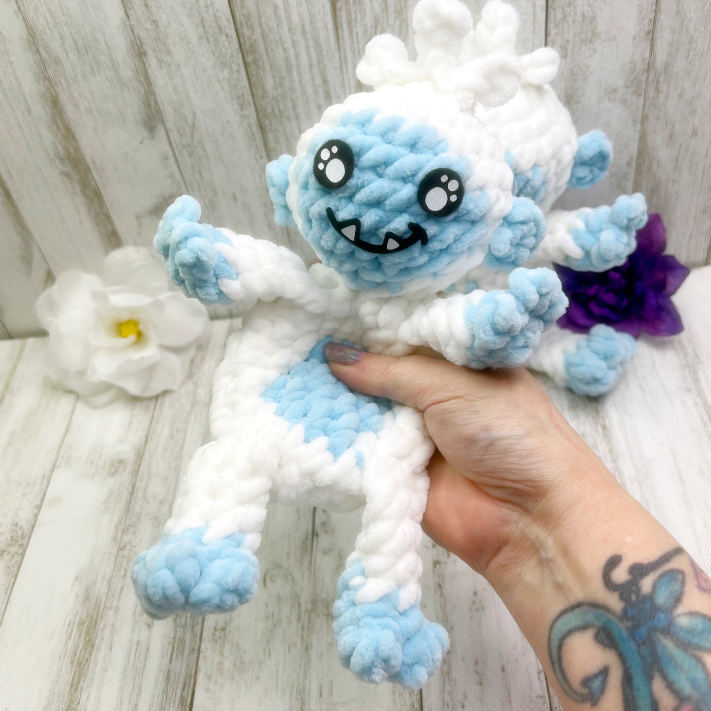 No Sew Mini Yeti Snuggler Pattern PDF