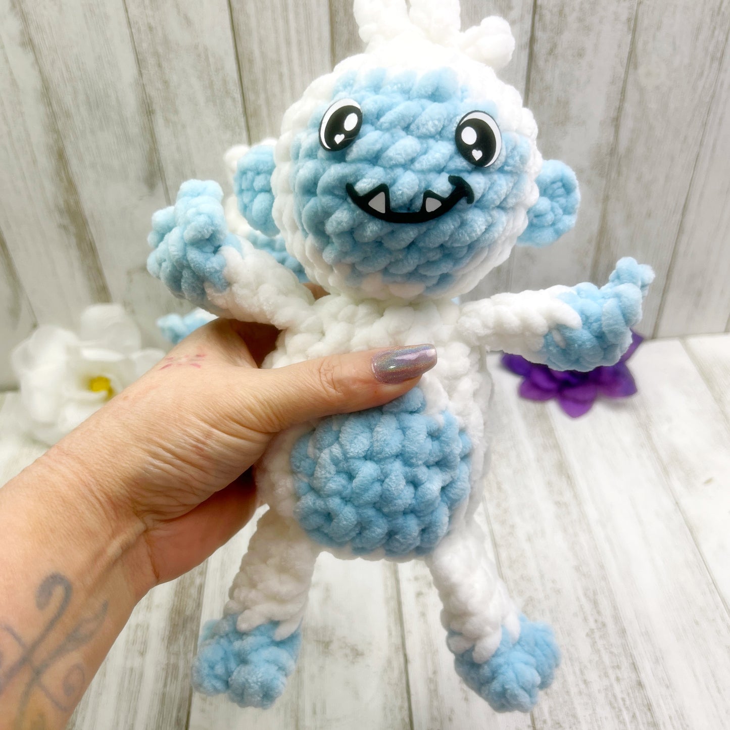 No Sew Mini Yeti Snuggler Pattern PDF