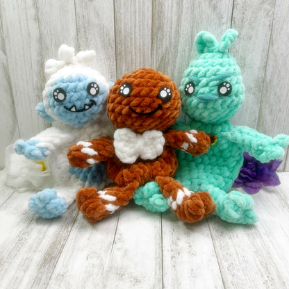 No Sew Mini Gingerbread Person Snuggler Pattern PDF