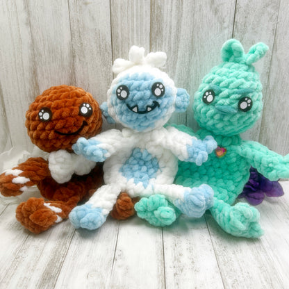 Winter Trio No Sew Mini Snugglers Pattern PDFs