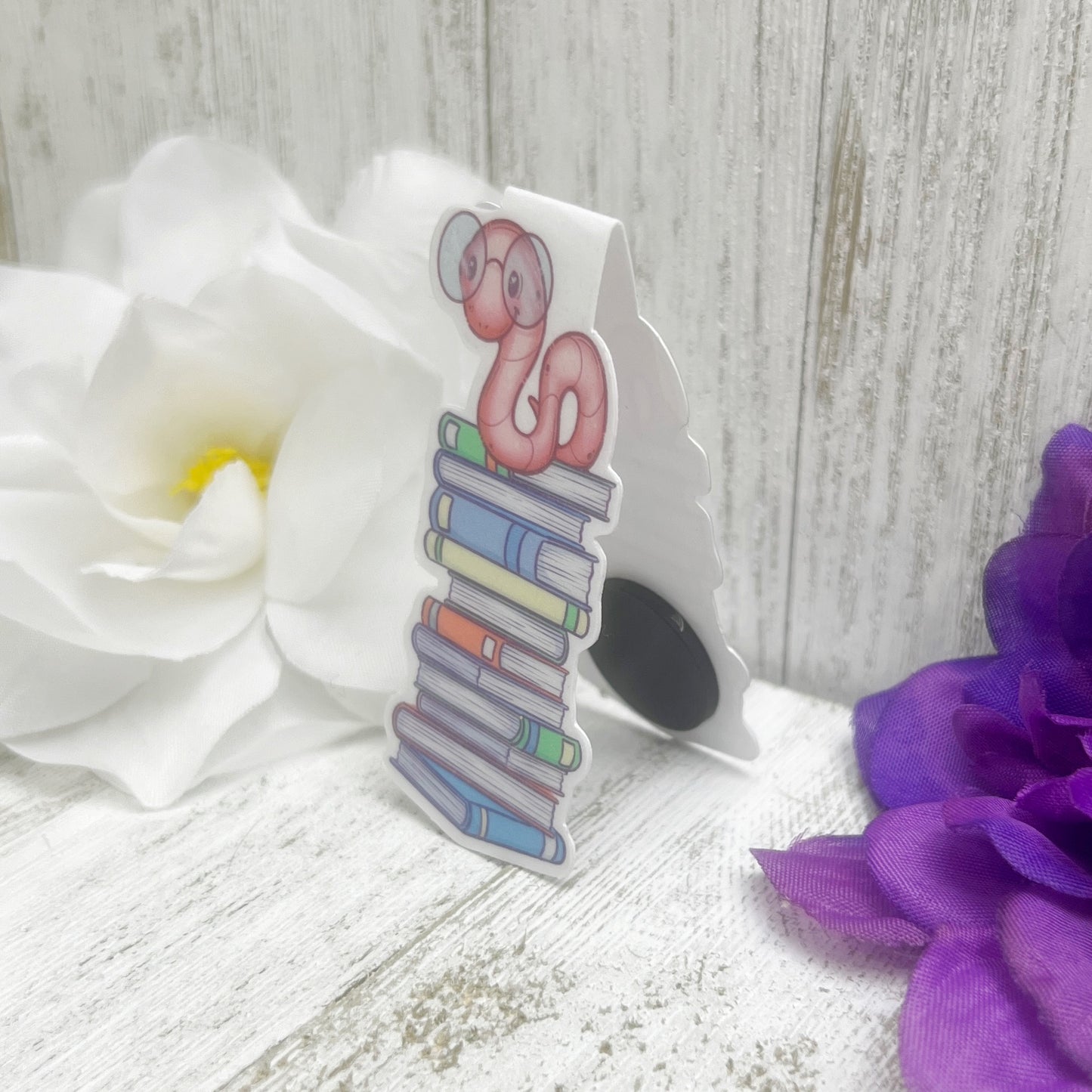 Bookworm on Books Magnetic Bookmark