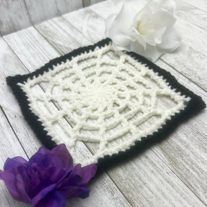 Spider Web Granny Square Crochet Pattern PDF
