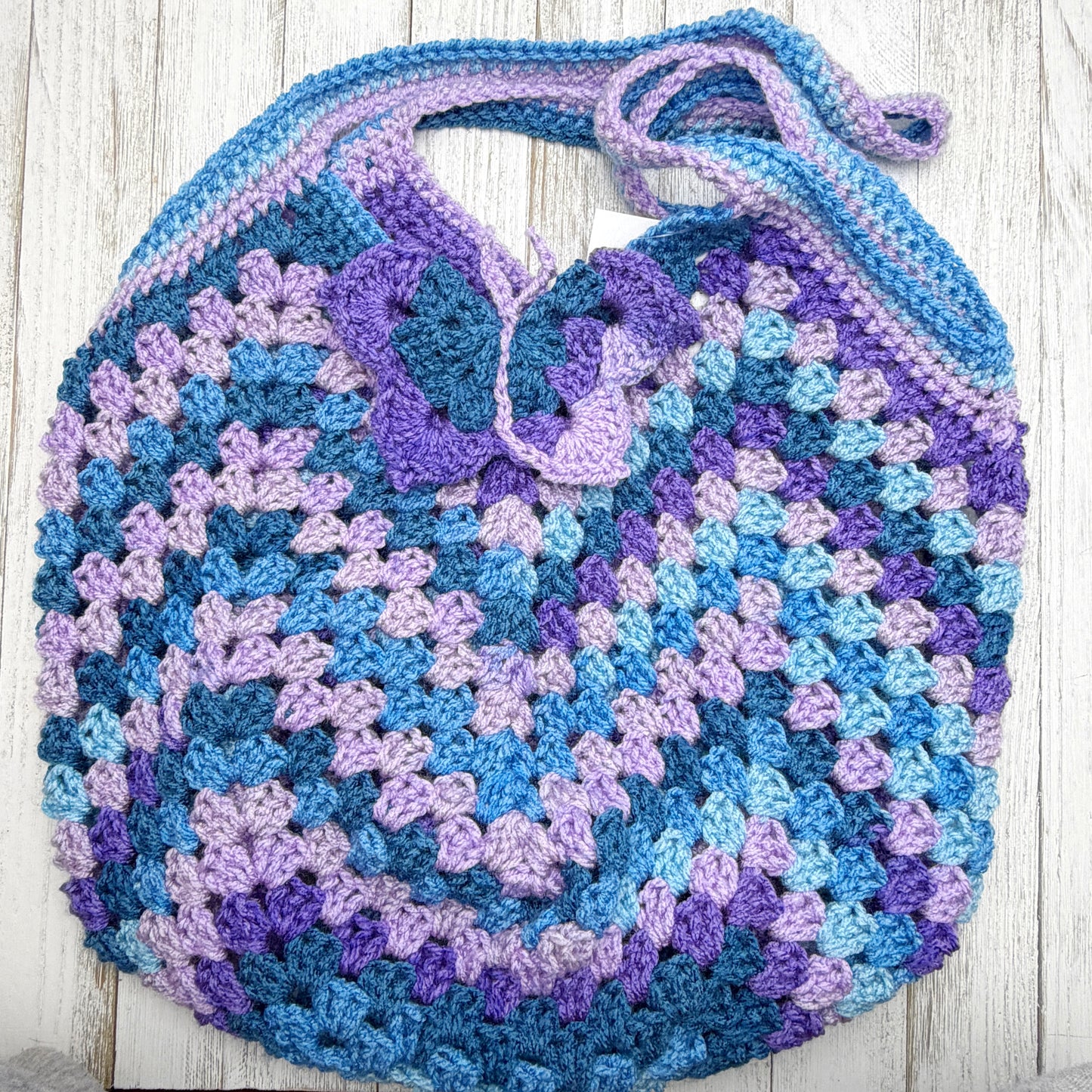 Purple & Blue Butterfly Granny Bag