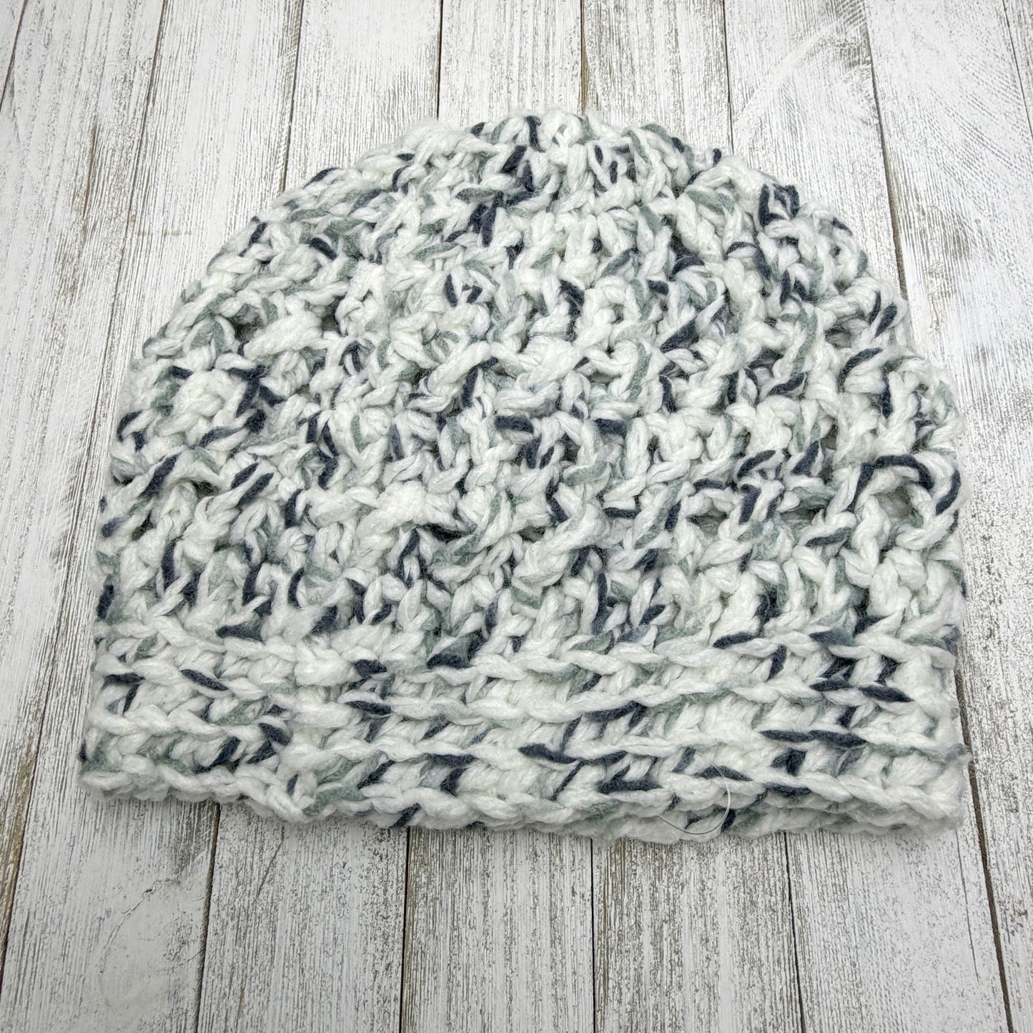 White Speckle Crossroads Beanie Adult Med