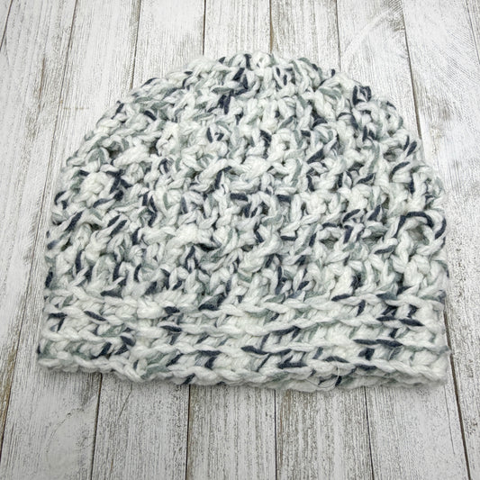 White Speckle Crossroads Beanie Adult Med