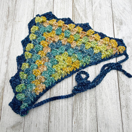 Starry Night Speckle Crochet Bandana