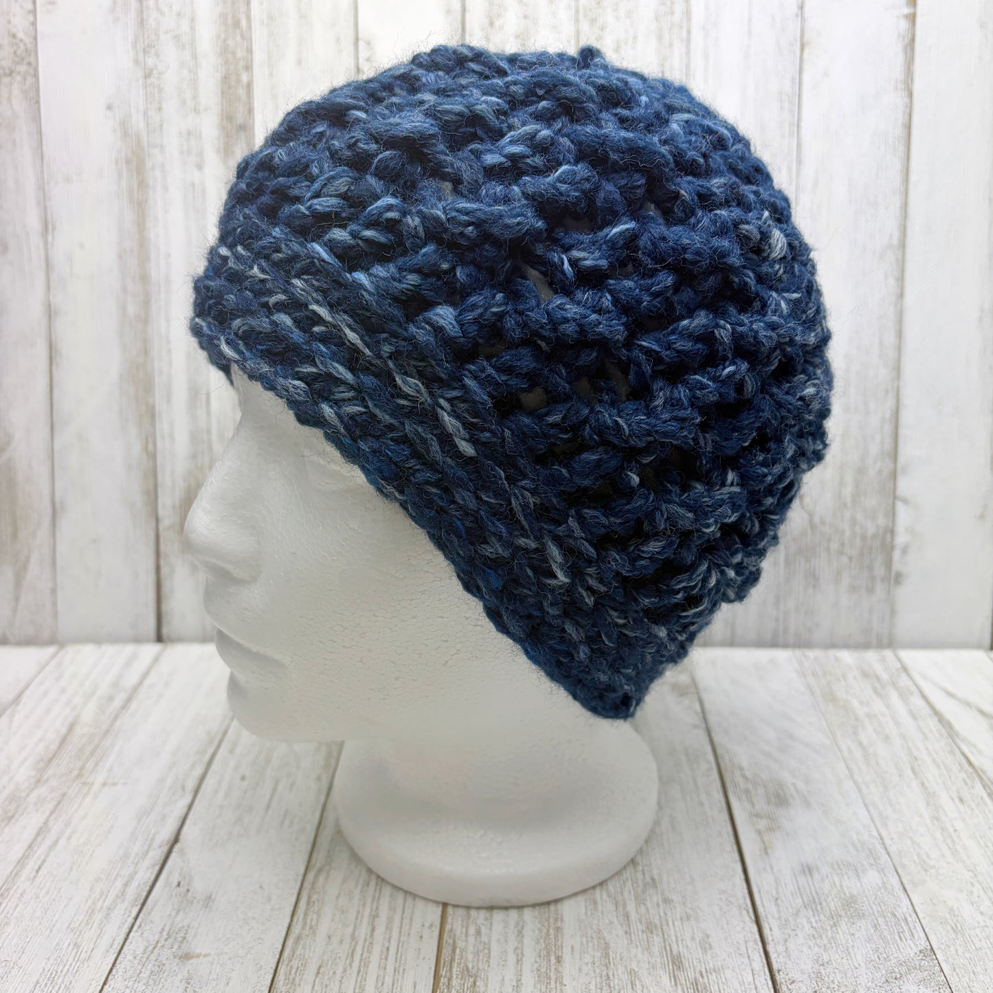 Deep Blue Crossroads Beanie Adult Med