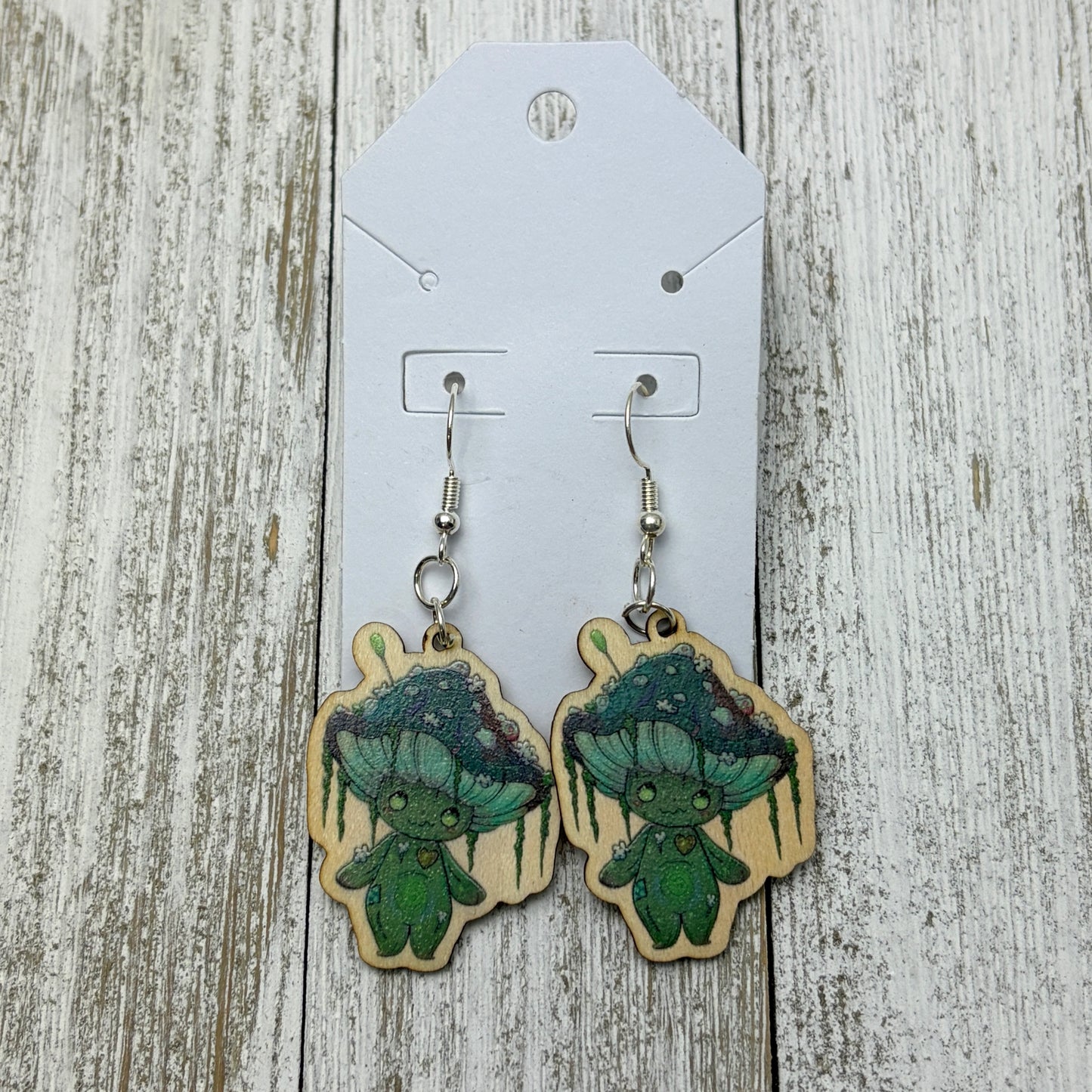 Skrunkle Voodoo Mushroom Earrings