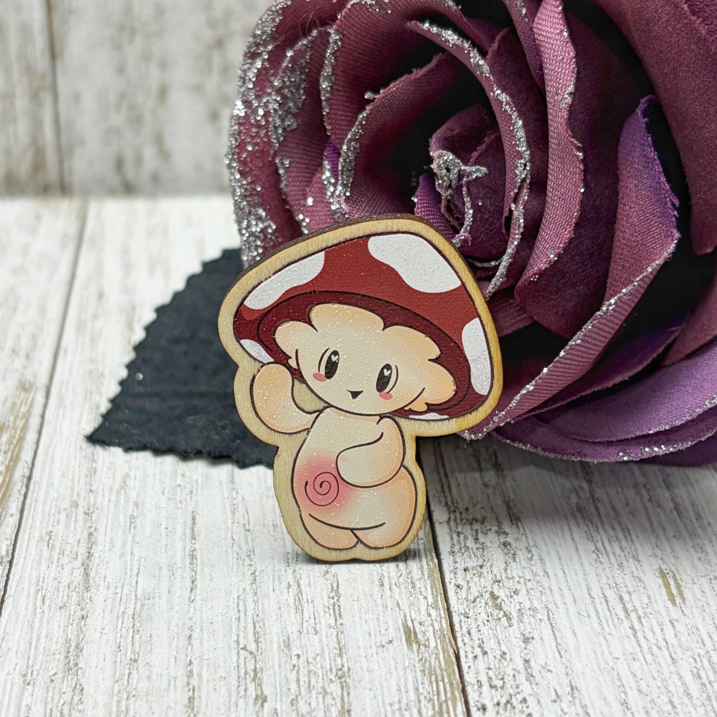 Shroomie Wooden Pin