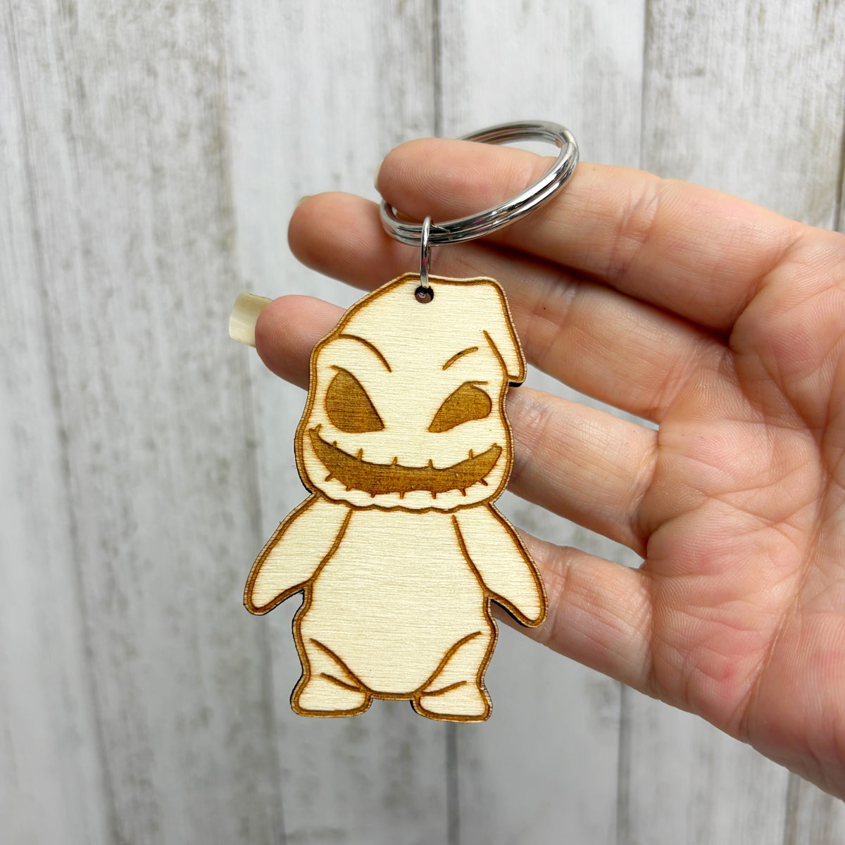 Oogie Boogie Wooden Keychain