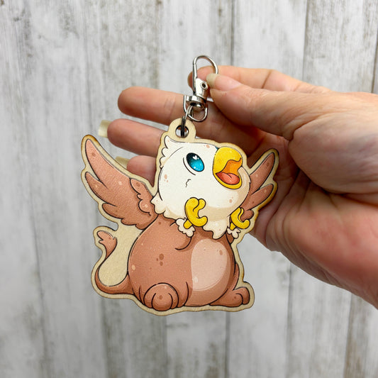 Griffin Wooden Keychain