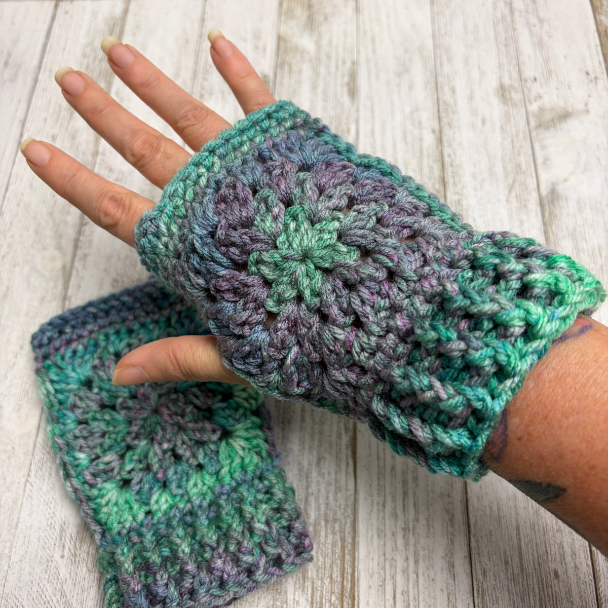 Herb Garden Fingerless Gloves