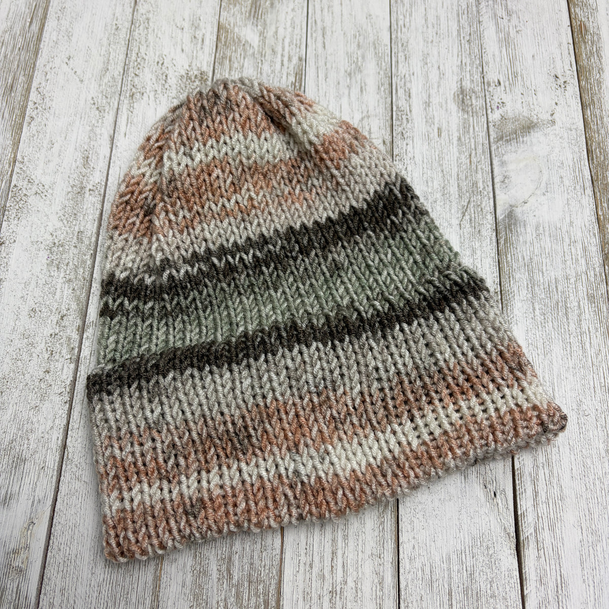Petalscape Single Layer Knit Beanie with Brim