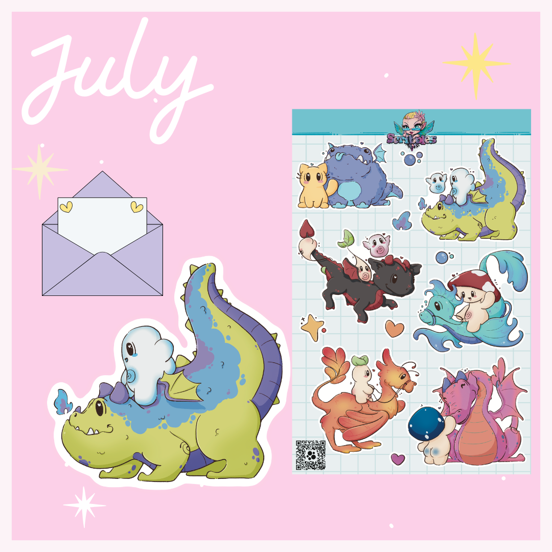 Scribbles Happy Mail Club: Sticker Tier
