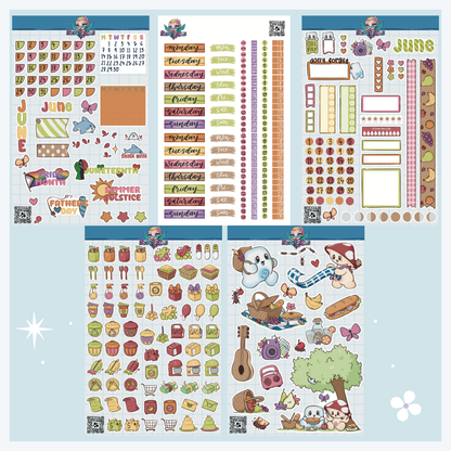 Full 2027 Sticker Sheet Collection (60 Sheets)