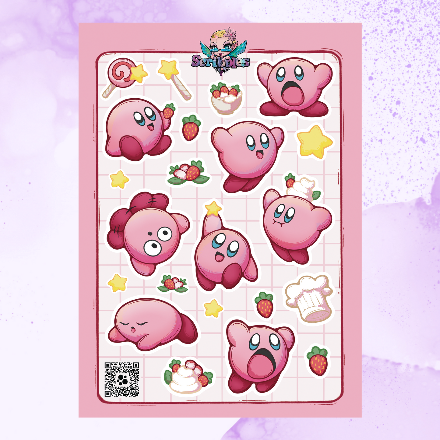 Kirby Sticker Sheet